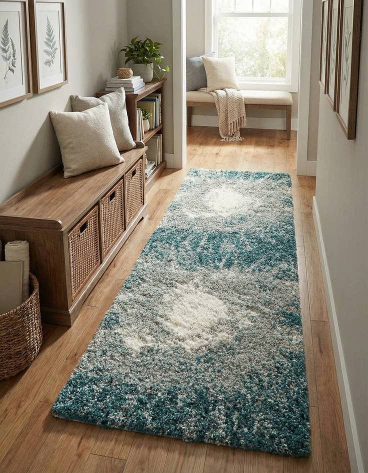 Detail image of 2' 7 x 8' Soft Touch Shag Runner Rug