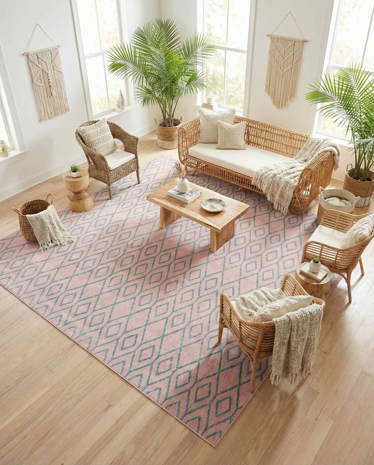 Detail image of 10' 8 x 10' 8 Easy-Clean Jill Zarin Turks and Caicos Indoor / Outdoor Square Rug