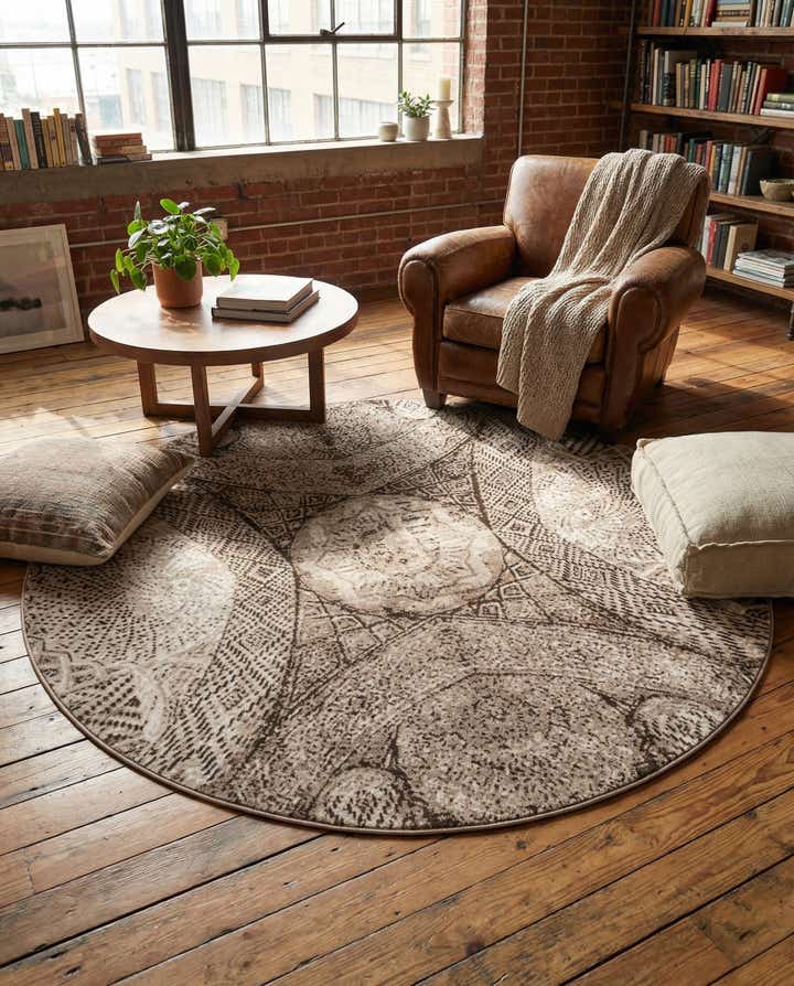 7' x 7' Monte Carlo Round Rug