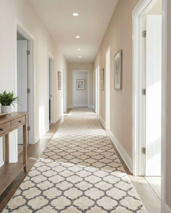 2' 7 x 16' 5 Lattice Runner Rug