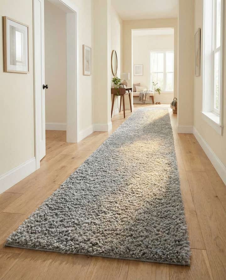 2' 7 x 13' Zermatt Shag Runner Rug