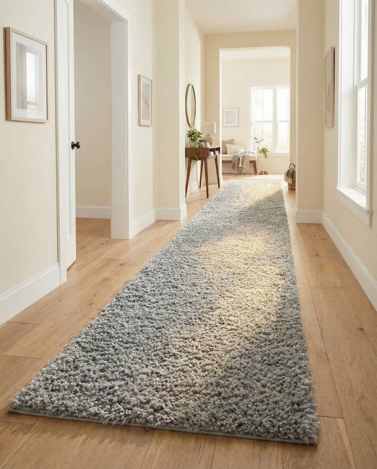 Detail image of 2' 7 x 13' Zermatt Shag Runner Rug