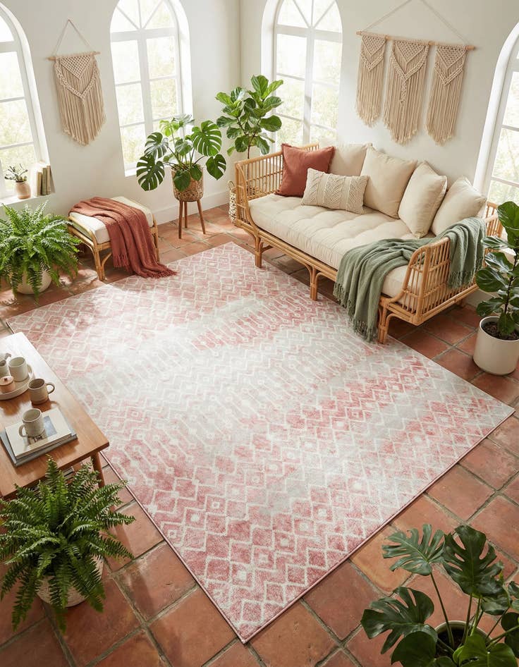 Detail image of  7' 10 x 11' Bohemian Trellis Rug