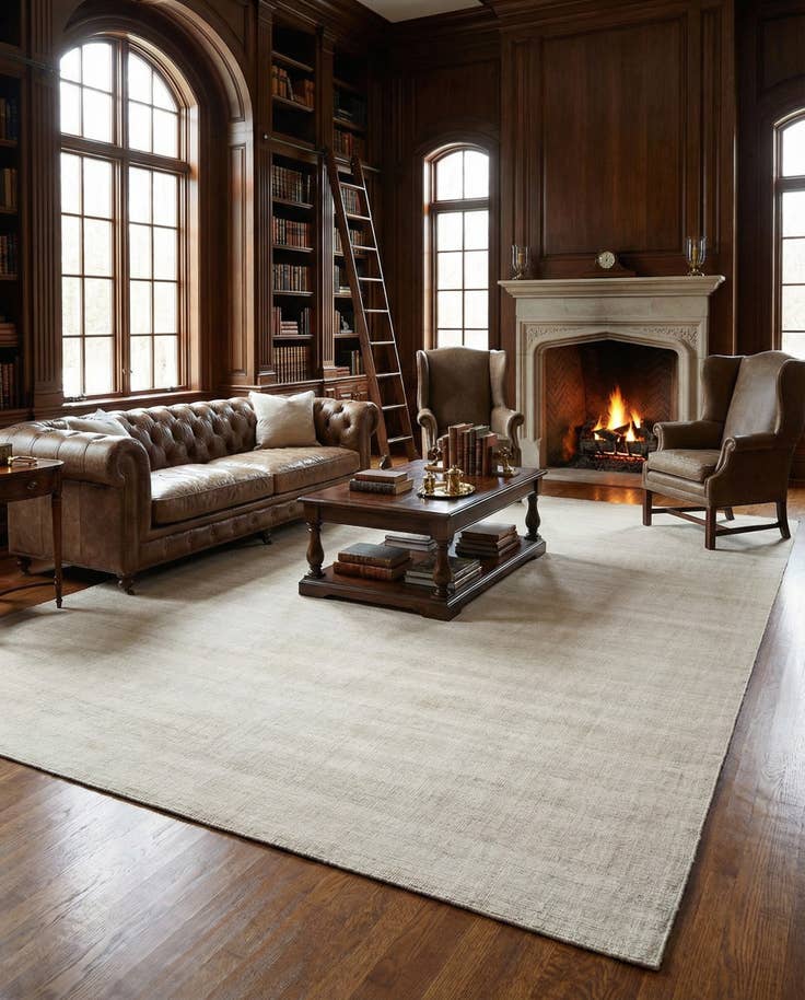 Detail image of 13' 1 x 18' 1 Hand Woven Jill Zarin English Manor Wool Rug