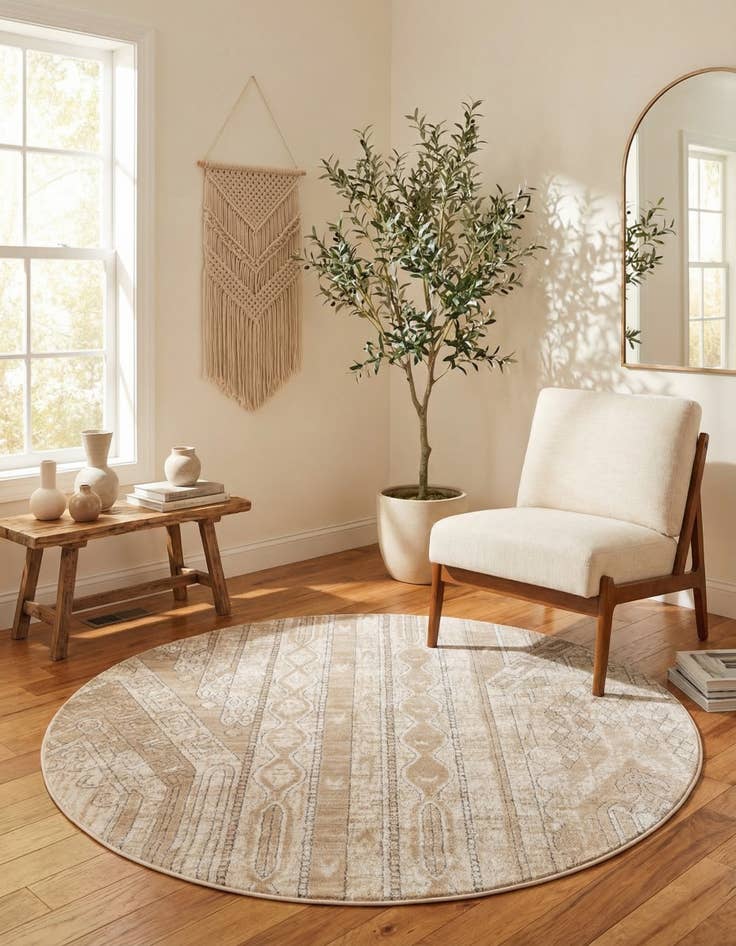 Detail image of 6' x 6' Oregon Round Rug