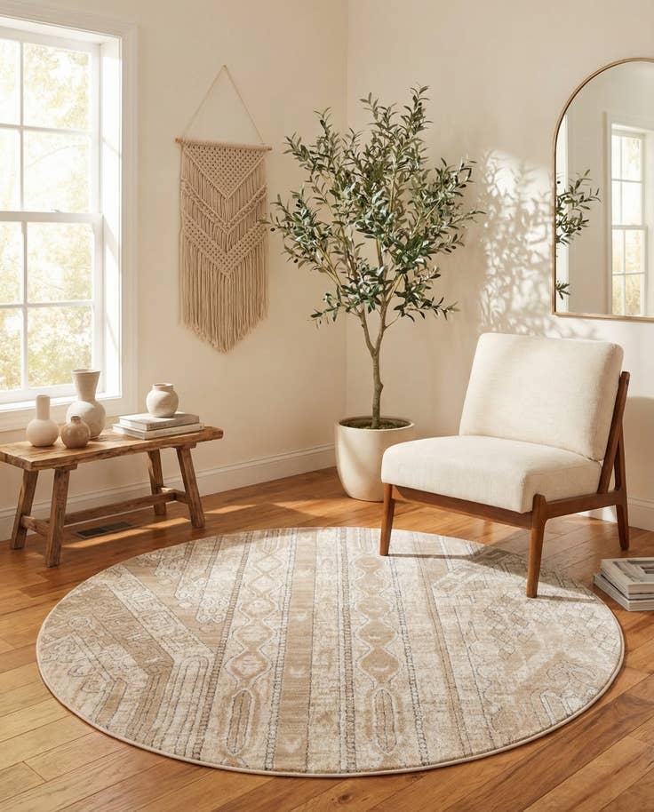 Detail image of 6' x 6' Oregon Round Rug