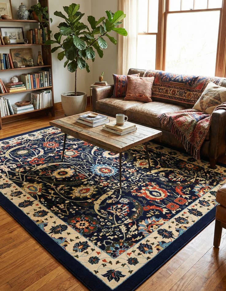 Detail image of 9' x 12' Isfahan Design Rug