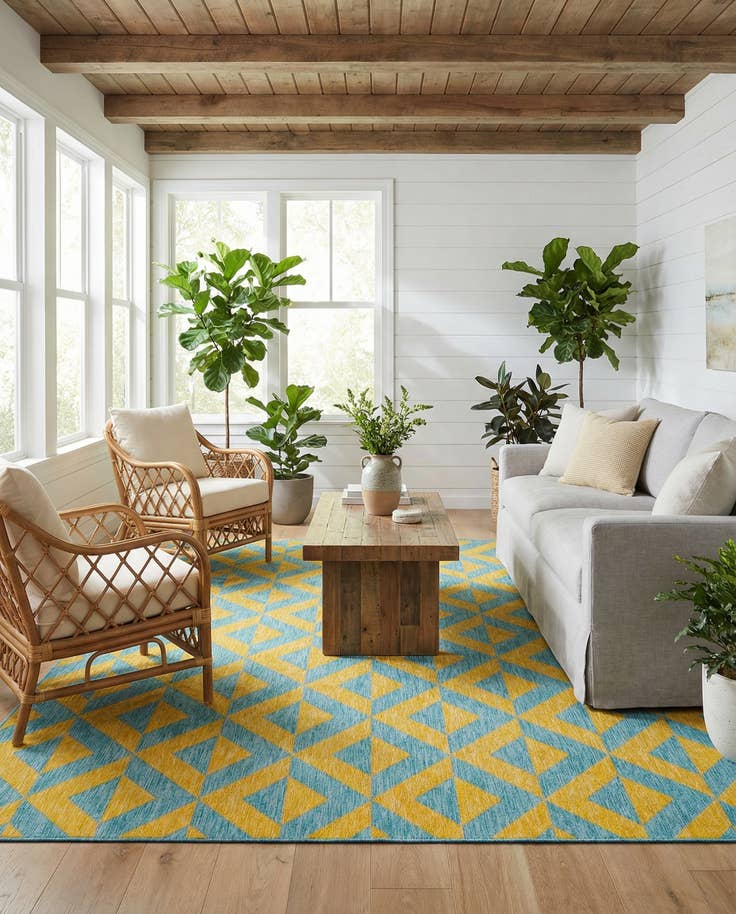 Detail image of 9' x 12' Easy-Clean Jill Zarin Napa Indoor / Outdoor Rug