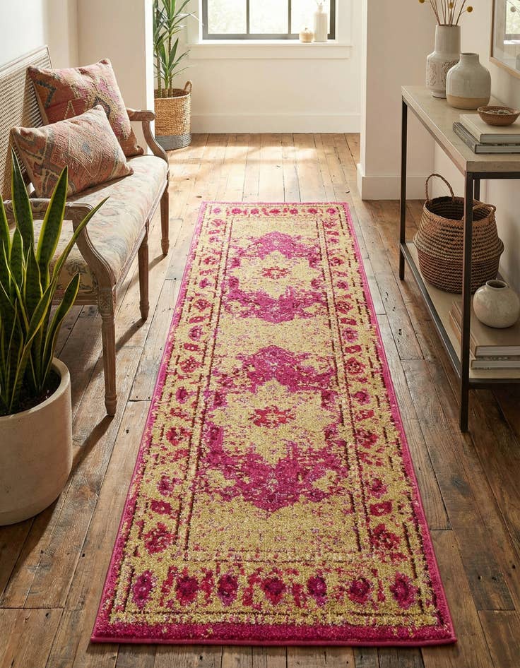 Detail image of 2' 2 x 6' 9 Washable Palazzo Runner Rug