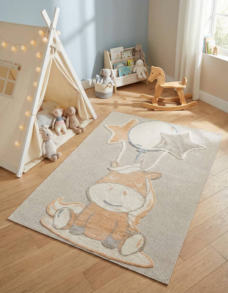 Detail image of 5' x 7' Whimsy Kids Rug