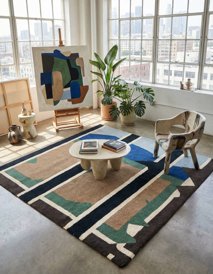 Detail image of 6' 7 x 6' 7 Juma Square Rug