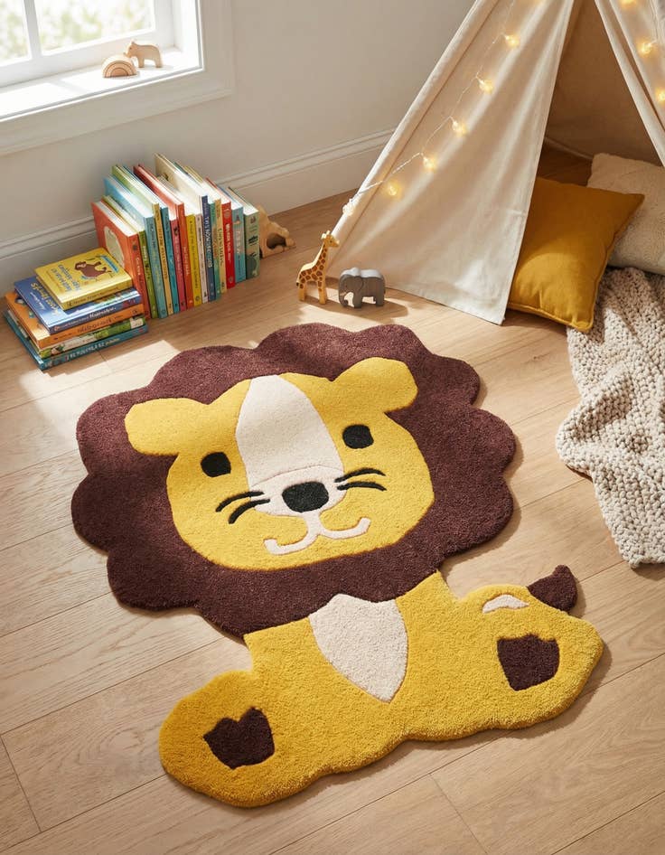 Detail image of 2' 6 x 3' 1 Playtime Kids Wool Freeform Rug