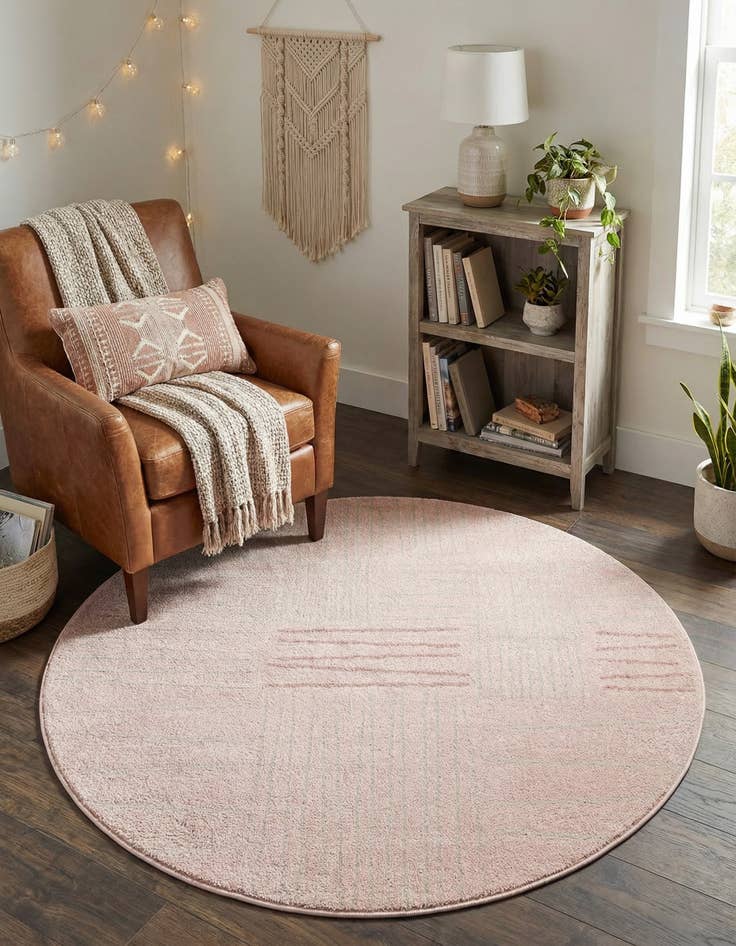 Detail image of 5' 3 x 5' 3 Hanahan Round Rug