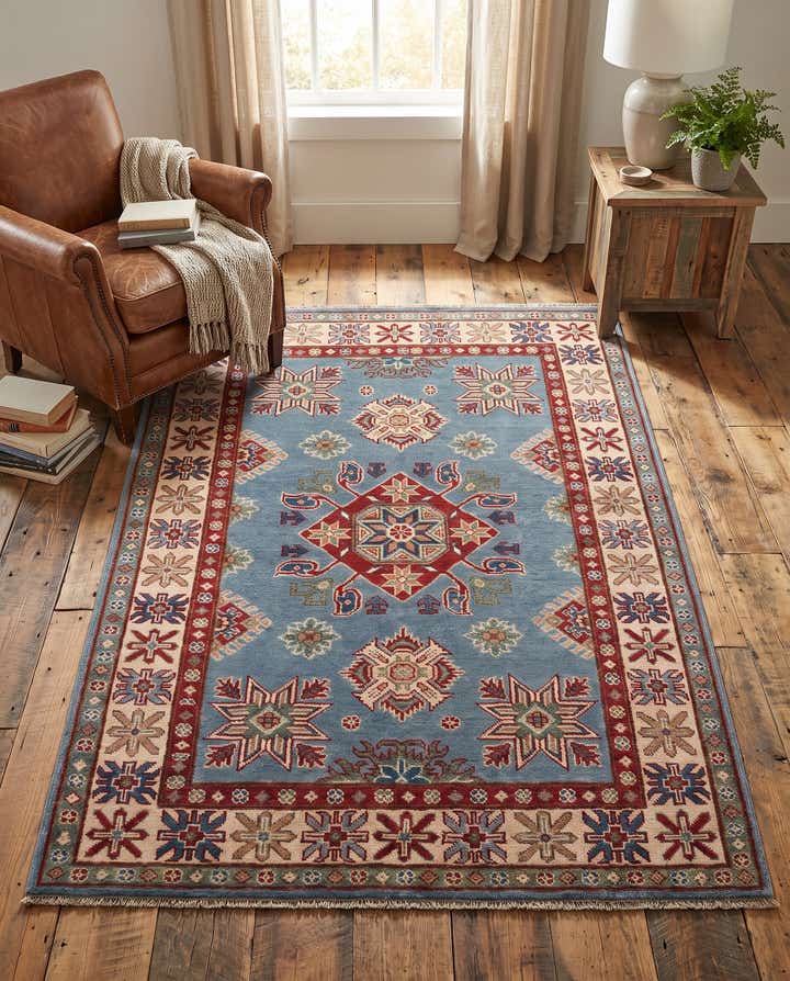 3' 6 x 5' 3 Hand Knotted Kazak Rug