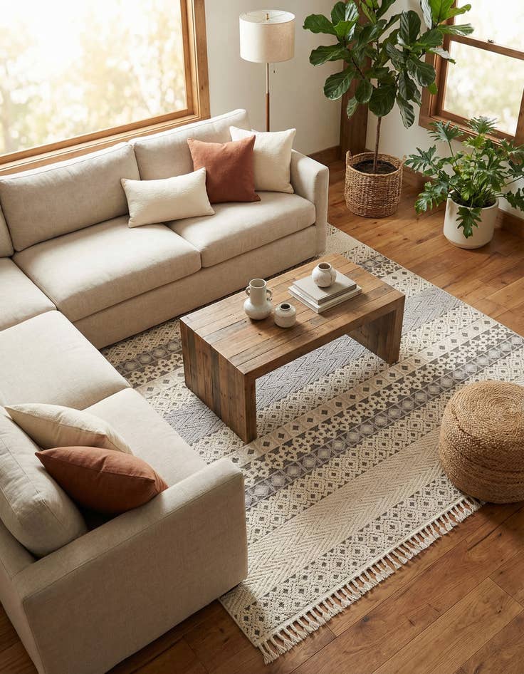 Detail image of 9' 10 x 9' 10 Arlo Square Rug