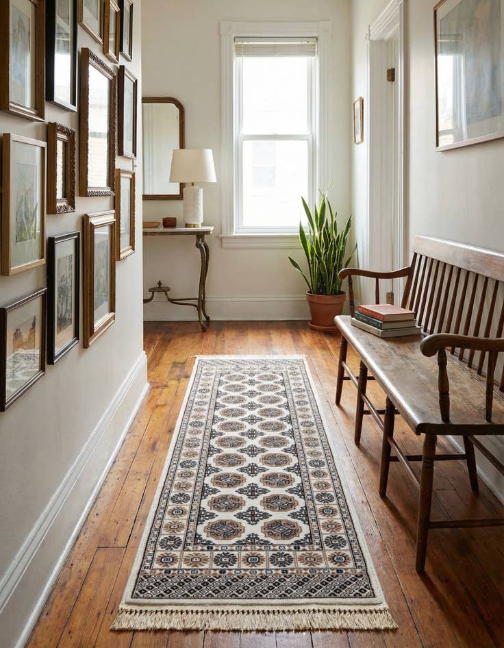 Detail image of 2' x 6' Bokhara Runner Rug