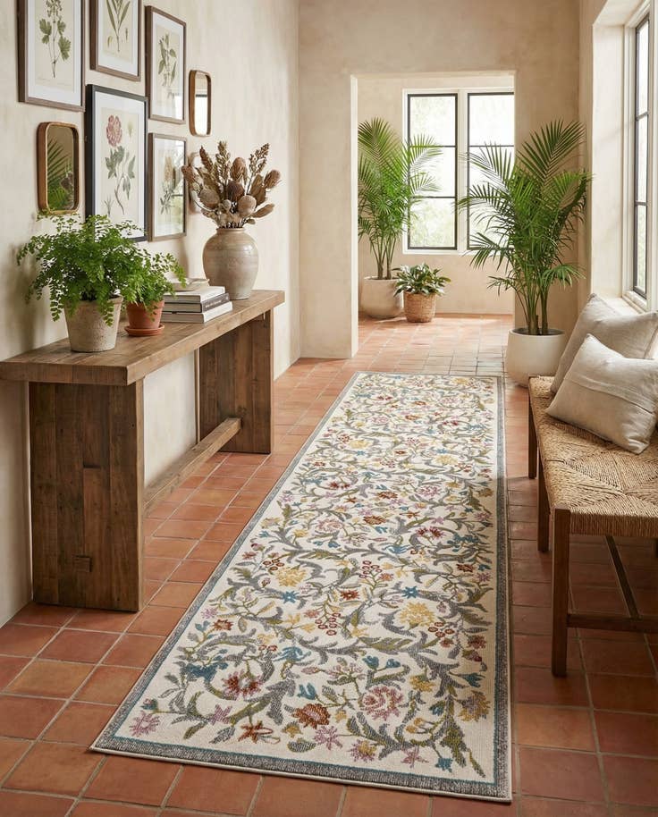 Detail image of 2' 7 x 10' Blossom Runner Rug