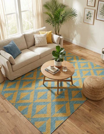 6' x 9' Easy-Clean Jill Zarin Napa Indoor / Outdoor Rug