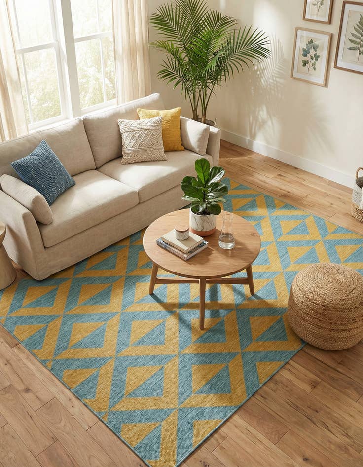 Detail image of 6' x 9' Easy-Clean Jill Zarin Napa Indoor / Outdoor Rug