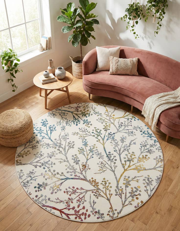 Detail image of 7' x 7' Blossom Round Rug