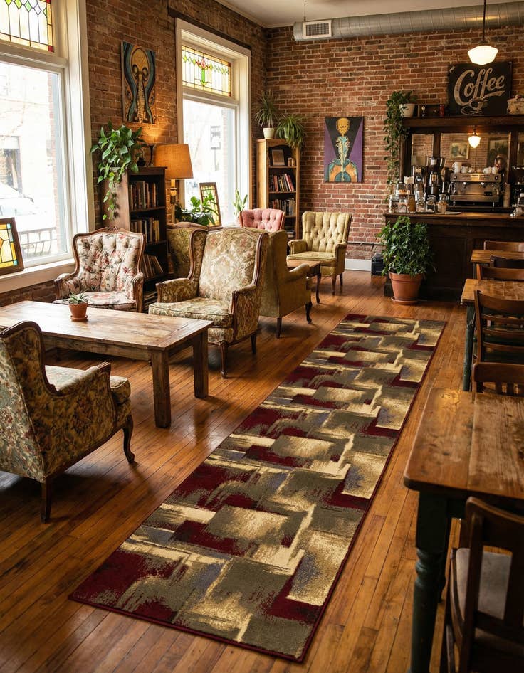 Detail image of 2' 2 x 10' Cafe Runner Rug