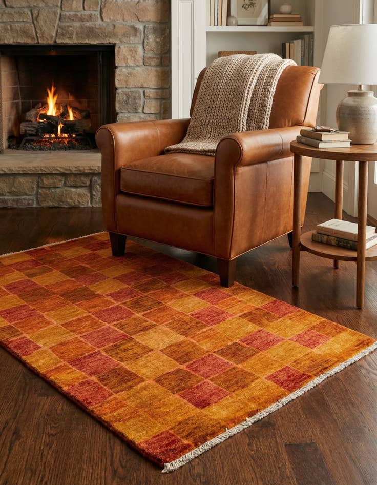 Detail image of 3' x 5' 2 Hand Knotted Kashkuli Gabbeh Oriental Wool Rug