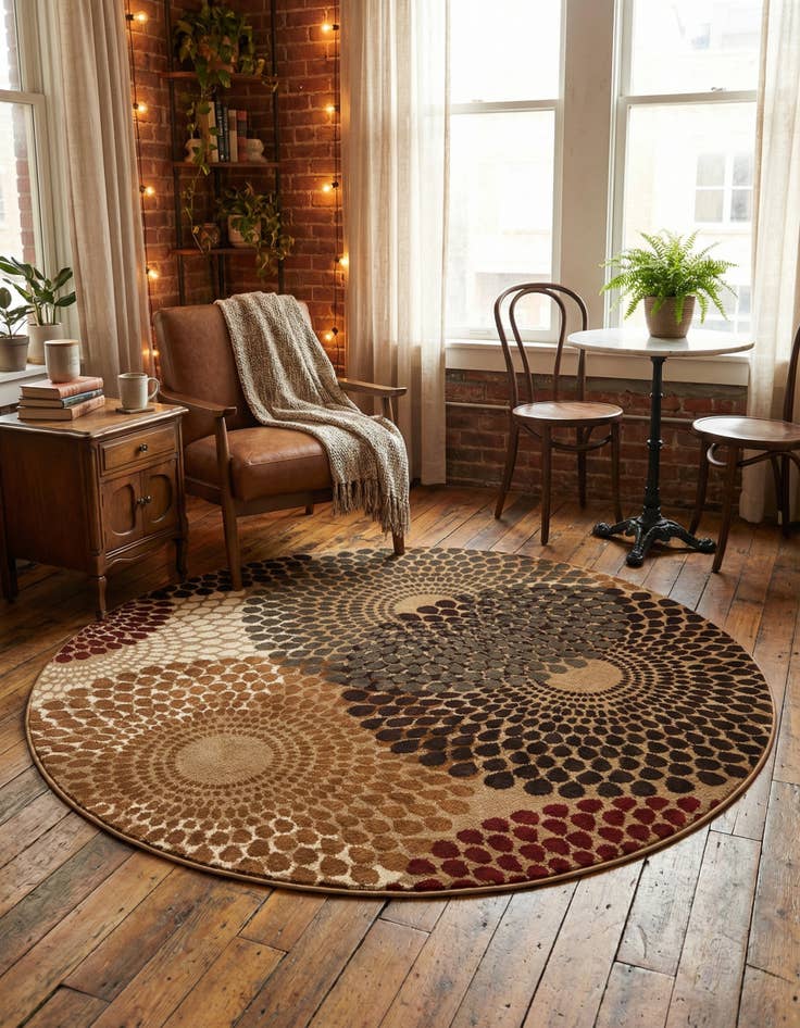 Detail image of 6' x 6' Cafe Round Rug