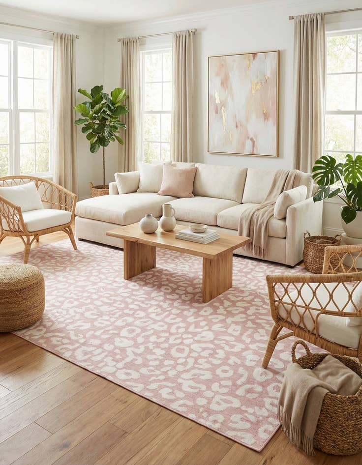 Detail image of 10' x 14'  Washable Safari Indoor / Outdoor Rug