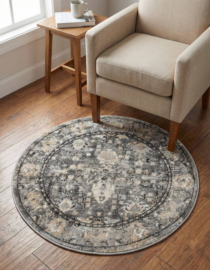 Detail image of 3' x 3' Oregon Round Rug