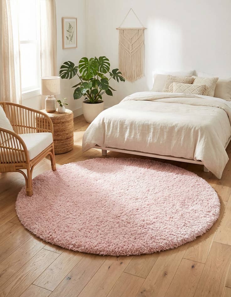 Detail image of 6' x 6' Infinity Shag Round Rug