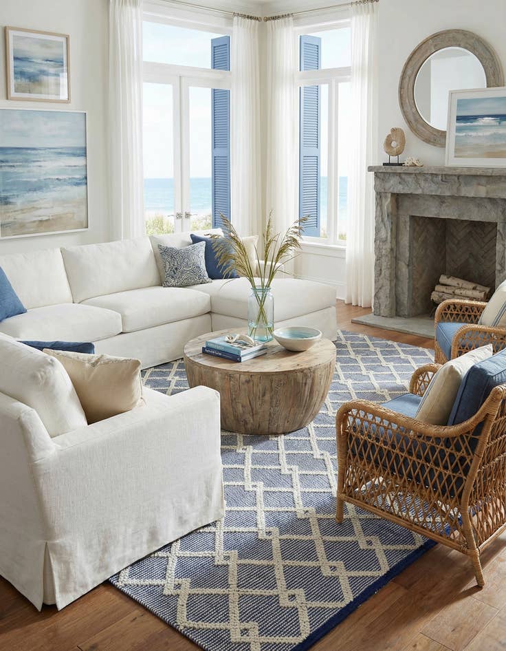 Detail image of 10' x 10' Hand Knotted Jill Zarin Dorset Square Rug