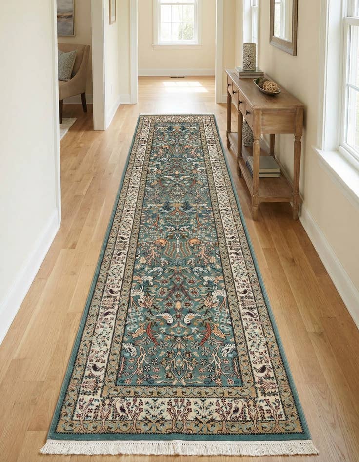 Detail image of 2' 7 x 10' Nain Design Runner Rug