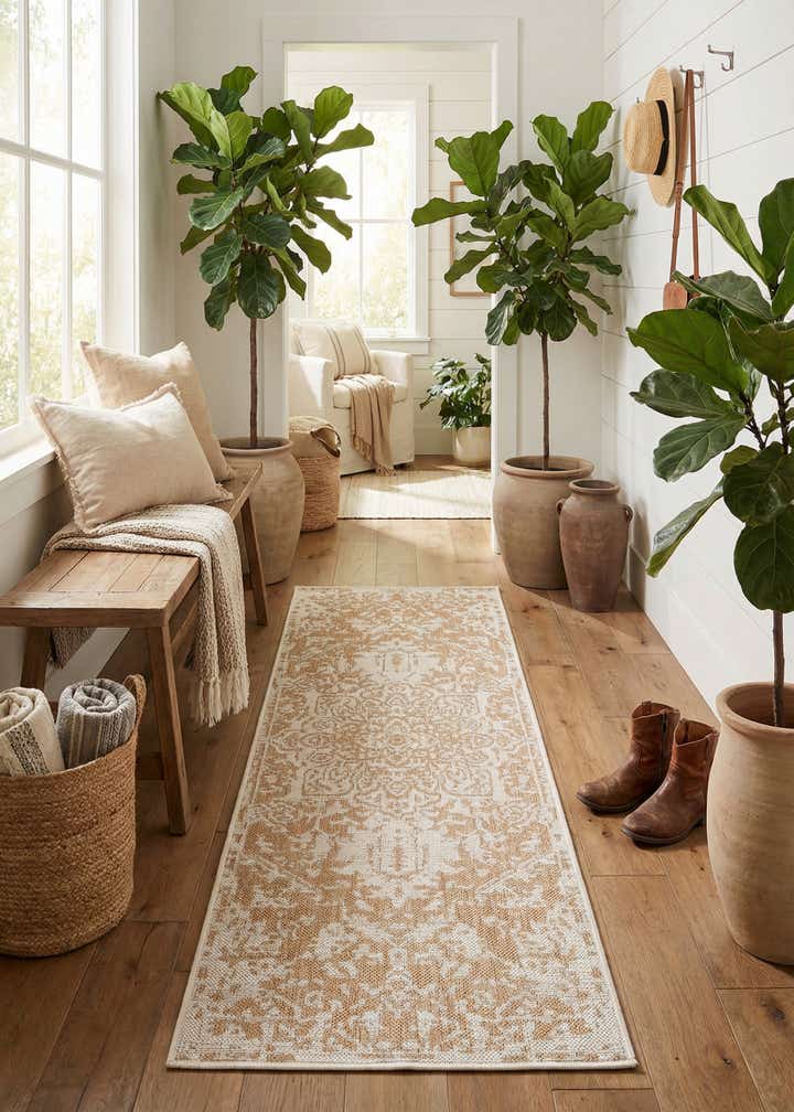 2' x 6' Easy-Clean Jill Zarin Dubai Indoor / Outdoor Runner Rug