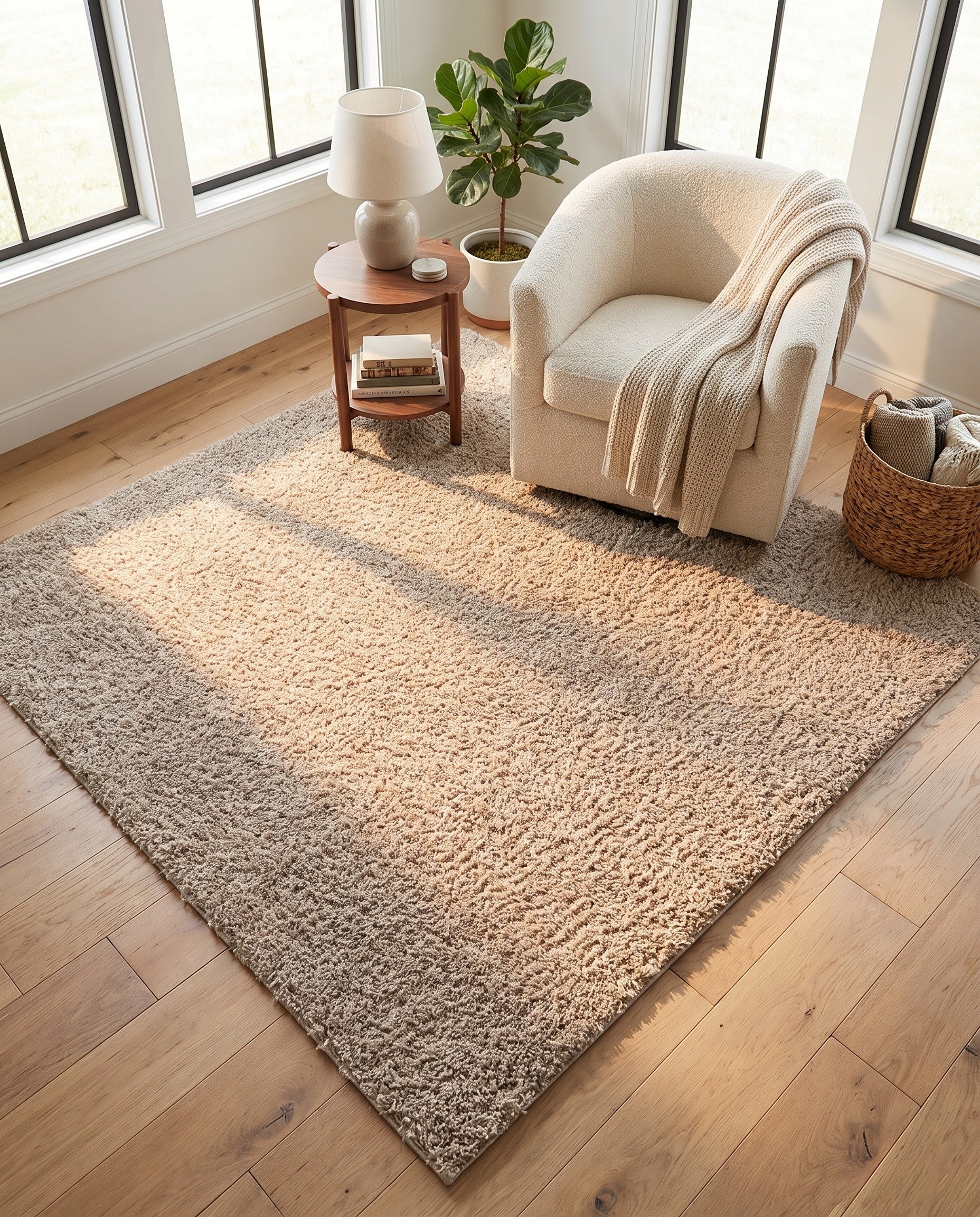 7' x 7' Zermatt Shag Square Rug