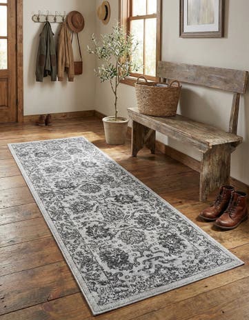 Light Gray Lucerne Runner Rug