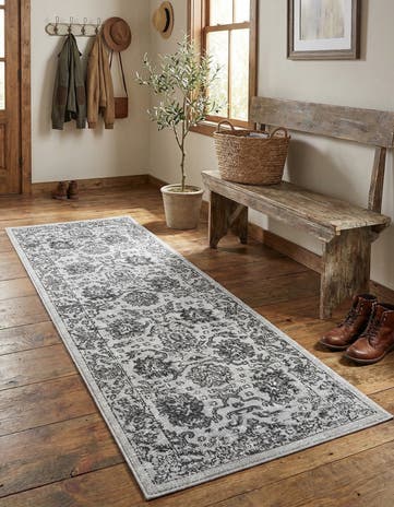 Light Gray Lucerne Runner Rug