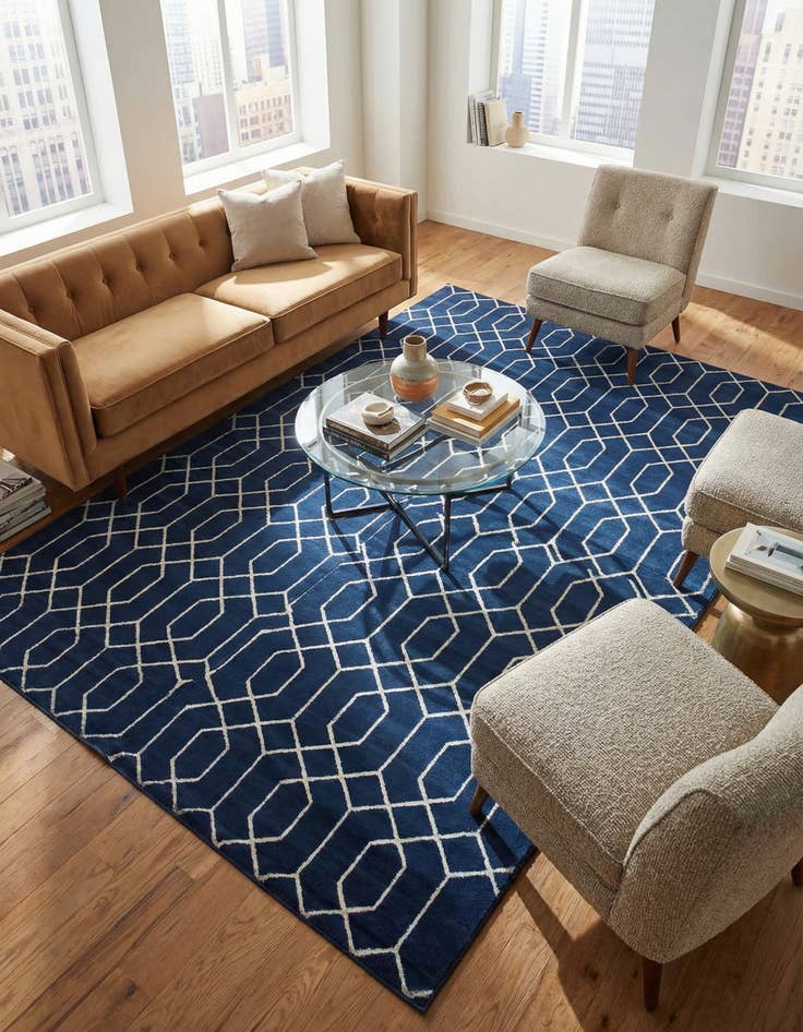 Detail image of 9' x 12'  Marilyn Monroe&trade; Glam Trellis Rug