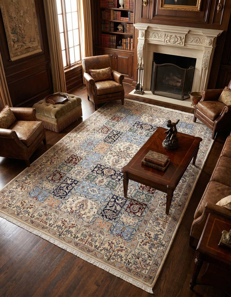 Detail image of 4' 10 x 7' 10 Nain Rug