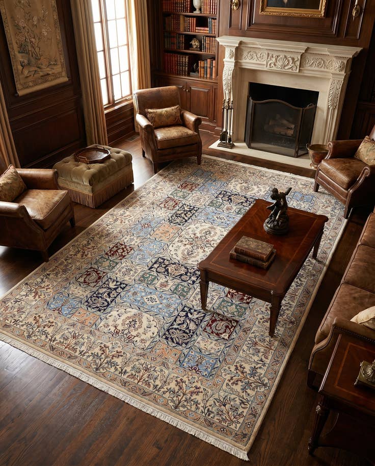 Detail image of 4' 10 x 7' 10 Nain Rug