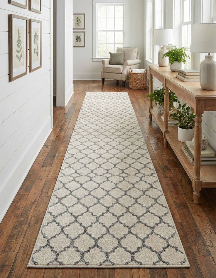 Detail image of 2' 7 x 19' 8 Lattice Runner Rug