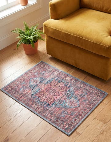 Blue Washable Maahru Rug