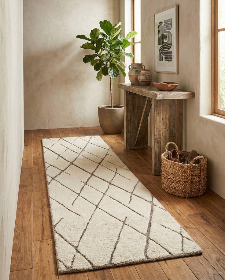 Detail image of 2' x 8' Atlas Moroccan Wool Runner Rug