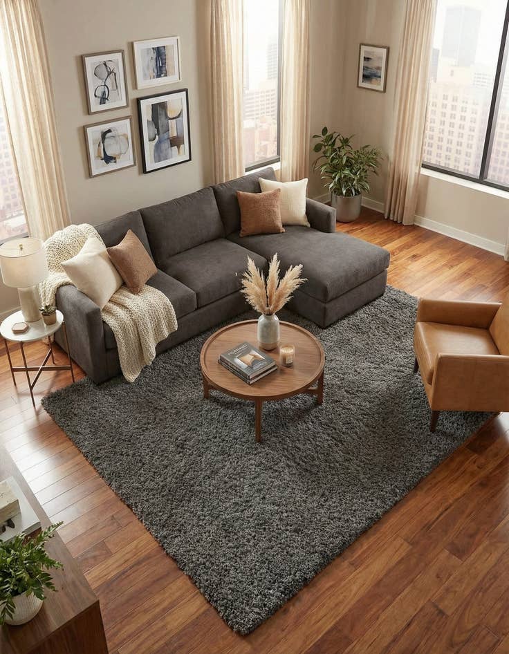 Detail image of 8' x 11' Infinity Shag Rug