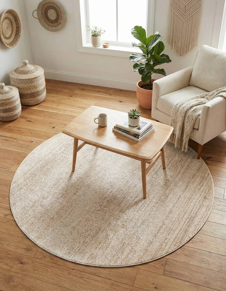 Detail image of 7' 10 x 7' 10 Gemstone Round Rug