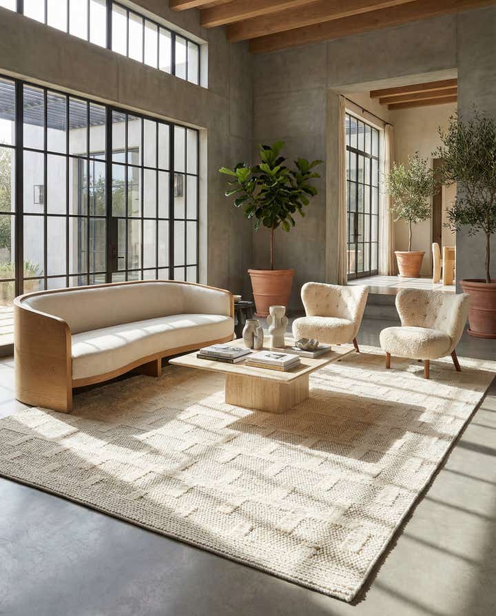 9' x 12' Hand Woven Lana New Zealand Wool Rug