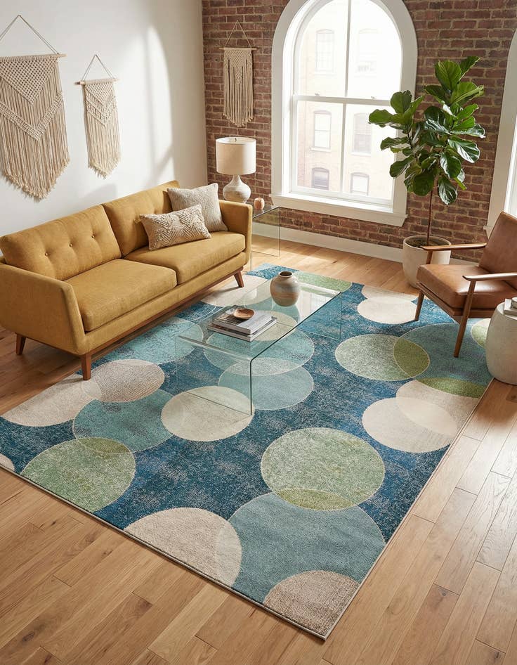 Detail image of 9' x 12' 2 Washable Theia Rug