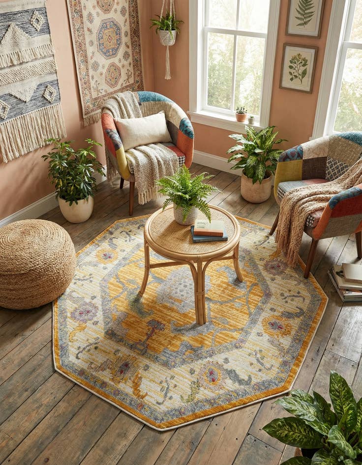 Detail image of 4' x 4' Paragon Octagon Rug