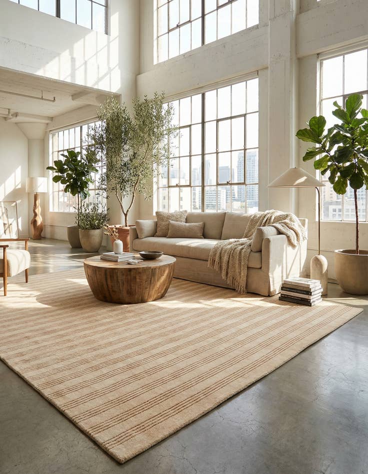 Detail image of  10' x 14' 1 Jill Zarin Striped Wool Rug