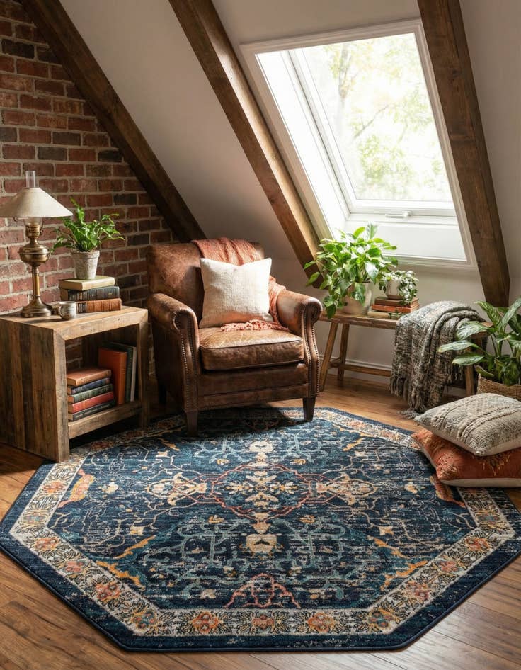 Detail image of 5' x 5' Lola Octagon Rug