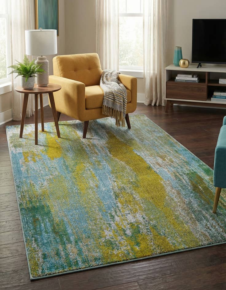 Detail image of 5' x 8' Washable Sevilla Rug